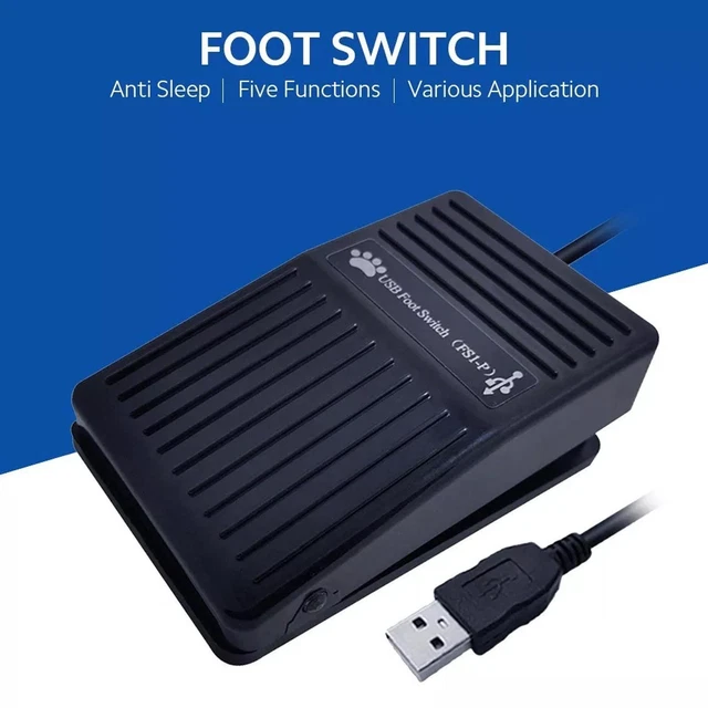 USB SINGLE FOOT Switch Pedal Control PreProgr Key PC For Keyboard