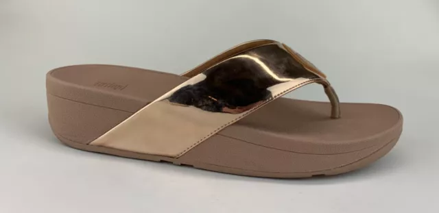 FitFlop Womens Rose Gold Flip Flop Sandals Sz US 9