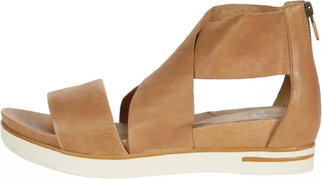 Eileen Fisher Womens Sport Tumbled Honey Leather Sneaker Sandal Size 9.5 M