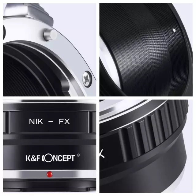 K&F Concept Objektivadapter für Nikon AI/F Objektiv auf Fujifilm X Mount Camera 3