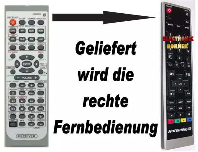 Replacement Remote for Pioneer XXD3102 VSX3800 VSX-3800 HTP3800 HTP-3800 New
