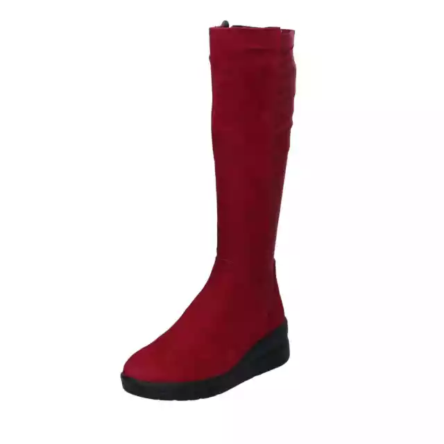 Chaussures pour Femmes CINZIA SOFT 36 Ue Bottes Bordeaux en Daim EY323-36