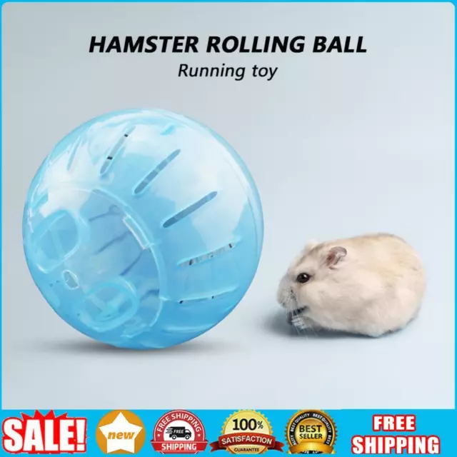 Plastik Mini Jogging Ball Haustier-Hamster Gerbil Laufball Spielzeug (Blau)