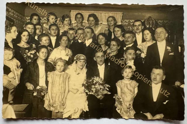 orig. Foto AK Hochzeit Paar um 1927 Königstein sächsische Schweiz Feier Party