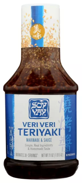 SOY VAY: VERI VERI TERIYAKI MARINADE & SAUCE (PACK OF 6 x 21 OZ)--FREE SHIPPING!