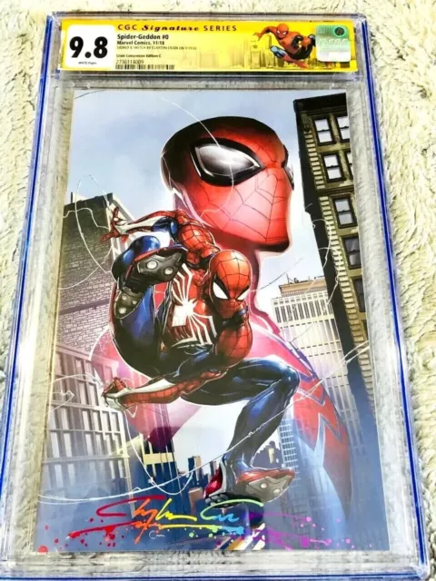 Spiderman #49 Spidergeddon Nycc Signed Clayton Crain Cgc Ss 9.8 Marvel Tales 137 2