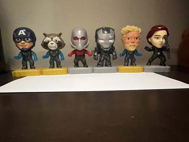 Marvel Avengers Studios Heroes McDonalds Toys 6pc Lot Falcon Potted Groot