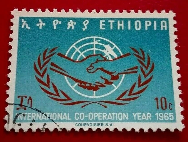 Ethiopia:1965 I.C.Y. 10 C. Rare & Collectible Stamp.