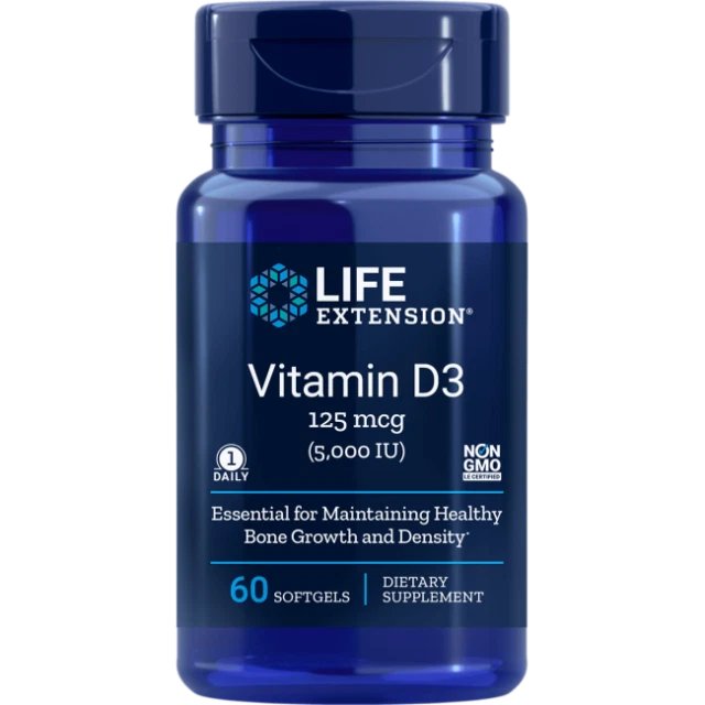 LIFE EXTENSION VITAMIN D3 125 mcg (5000 IU) 60 softgels 7.00 PicClick