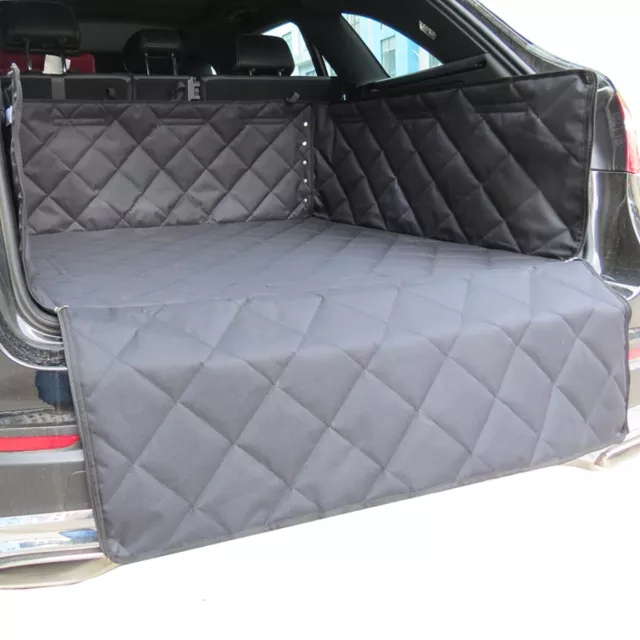 Premium Heavy Duty Quilted Car Boot Liner Trunk Pet Dog Protector Retuned Set