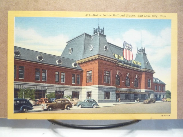 Union Pacific Railroad RR Train Station Depot, 1940s Salt Lake City, Utah