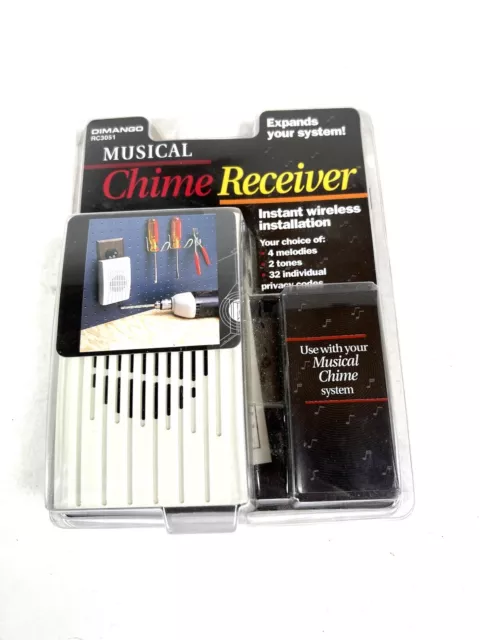 Dimango Musical Wireless Chime - Instant Wireless Instant- RC3051 - NEW