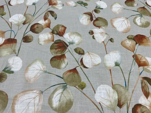 Inga Eucalyptus NATURAL  Linen  Curtain /Upholstery Fabric