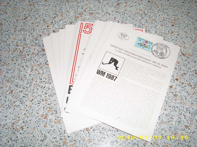 Österreich herrlicher Posten von 36 verschiedene ETB aus Jahrgang 1987