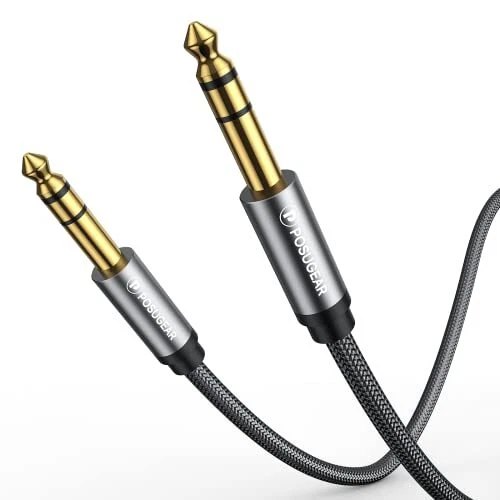 POSUGEAR 3M 6.35mm vers 6.35mm Stéréo Câble 3M 1/4 Mâle MâleTRS Jack Câble Tr...