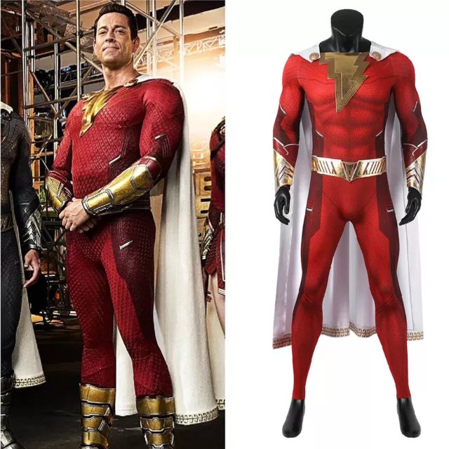 Shazam Fury of the Gods Costume Cosplay Suit Billy Batson Ver 2 Handmade