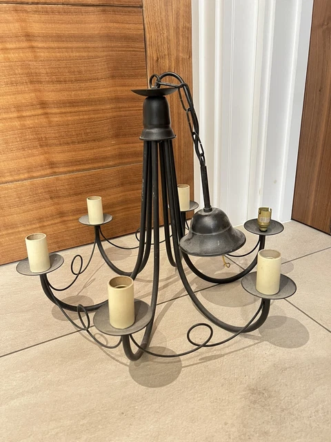 6 bulb ceiling light Chandelier Black
