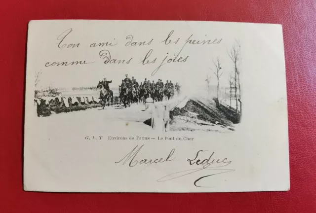 CPA 37 SURROUNDINGS DE TOWERS - Le Pont du Cher - MILITARY REGIMENT