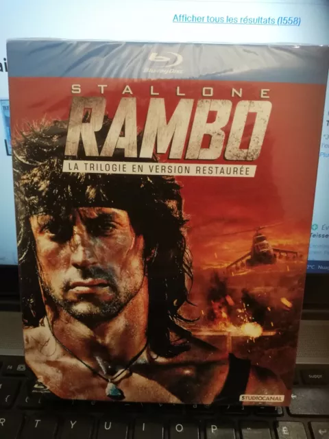 Coffret Rambo La Trilogie 3 Blu-Ray Film De Stallone 1980/2019 Neuf Sous Blister