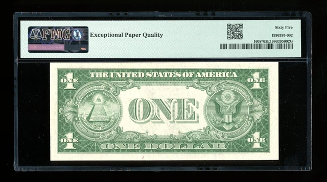 DBR 1935-A $1 Silver Gem STAR Fr. 1608* PMG 65 EPQ Serial *94974776A 2