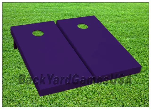 Purple Cornhole Boards Custom BEANBAG TOSS GAME w Bags or Choose your COLOR