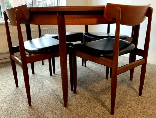 Mid Century Vintage Retro 60'S G Plan Fresco Table & 4 Kofod Larsen Chairs 🚚