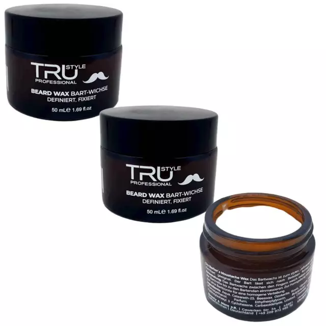 3x TRU Professional Bart-Wax Definiert & Fixiert (3x 50ml)