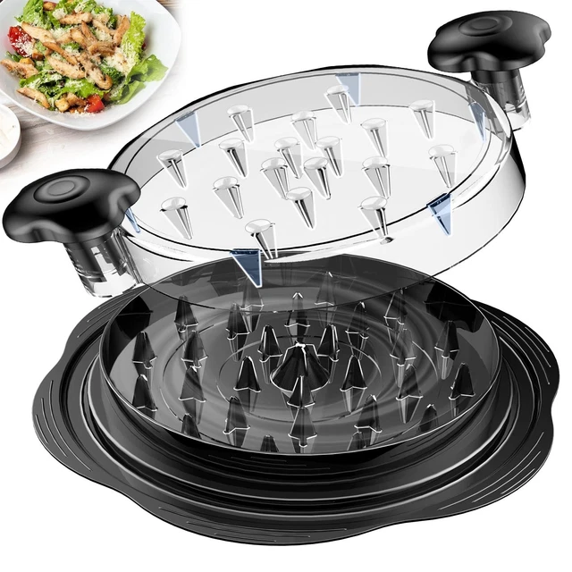 CHICKEN SHREDDER LARGE Chicken Breast Shredder Tool Twist with Brush ...