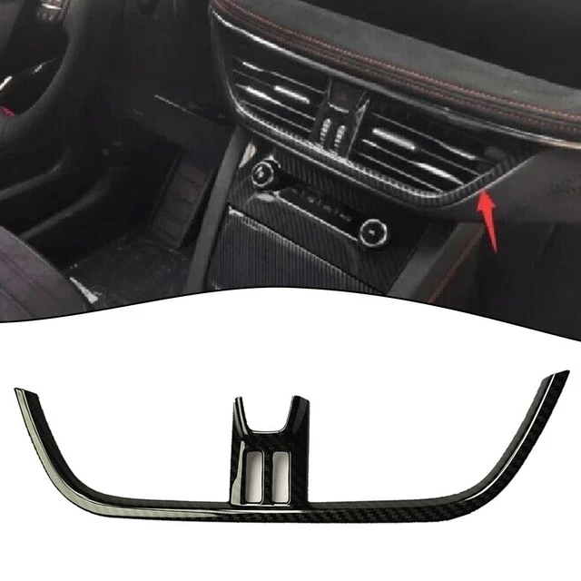 Cadre De Clim' Centrale ABS - Remplacement Pour Alfa Romeo Giulia & Stelvio 2017 - Noir
