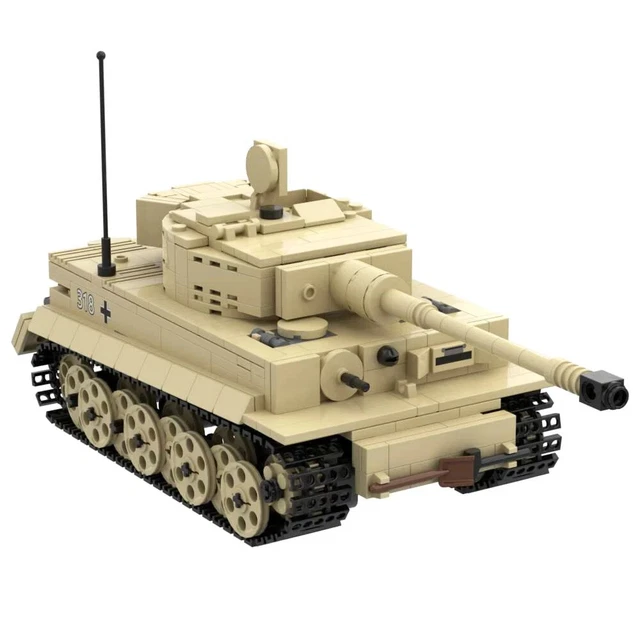 Char Tigre I Ausf E – 1/50 Corgi – German Panzer WWII – Sable Et Marron