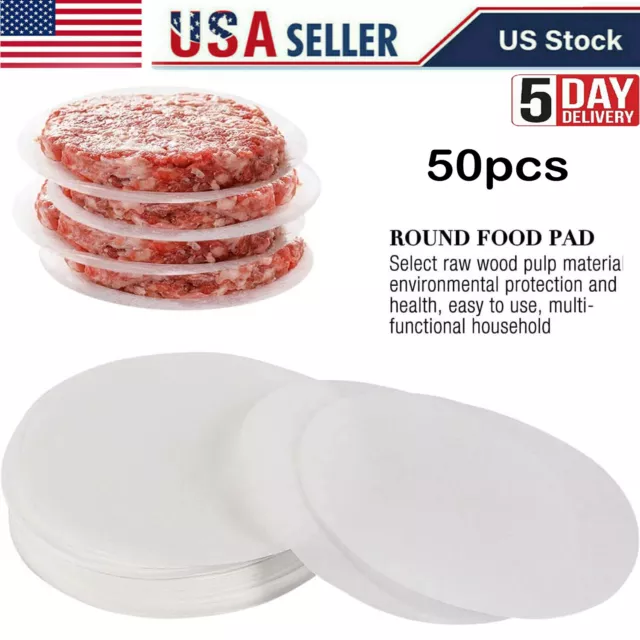 Hamburger Patty Paper Round 10CM Non Stick Patty Paper Sheets for Burger Press