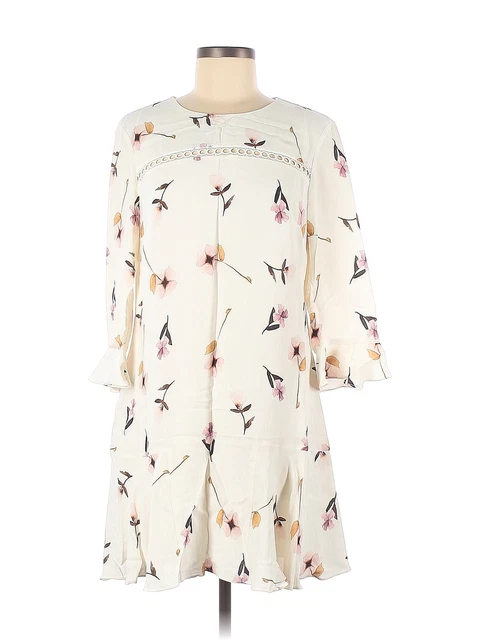 Shoshanna Women White Casual Dress 8 Petites