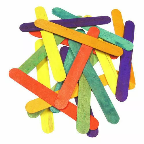 Large JUMBO Size PLAIN Wooden LOLLY Pop Craft QUALITY Sticks 15CM Long KIDS  Play