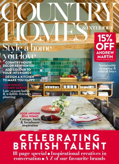 Country Homes & Interiors Magazine November 2023  ~ New ~