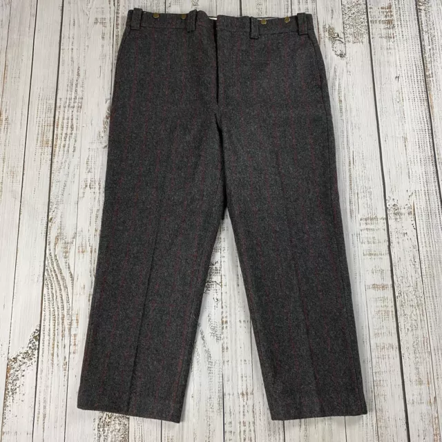 Vintage 60's LL Bean THICK Wool Tweed Trousers Winter Hunting Field Pants  USA 34 