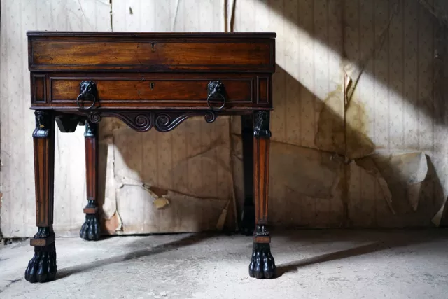 Antique Regency Mahogany Writing Desk in the Manner of Thomas Hope c.1805-10