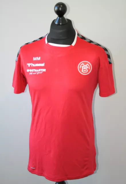 Aalborg BK Denmark training team worn football shirt Hummel Size M