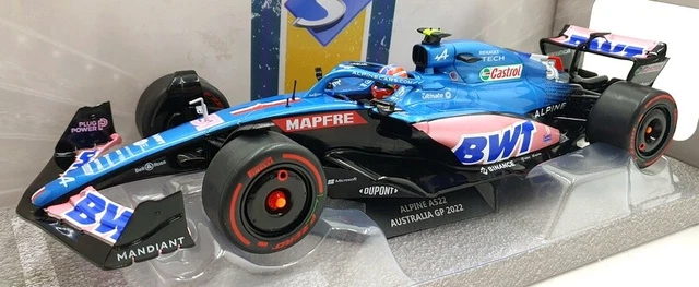 Minichamps 1:18 Esteban Ocon Alpine A522 #31 Austrália GP Fórmula 1