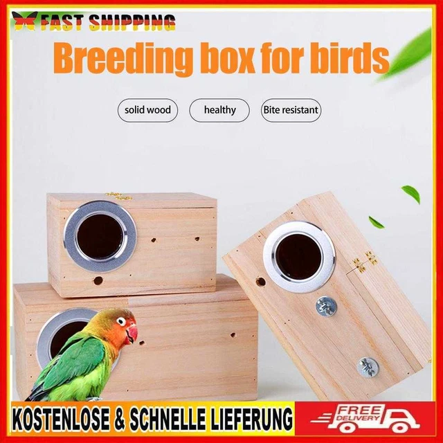 xueren Brutkasten für Papageien, Vogelnest, Sittiche, Nymphensittiche, Wellensit