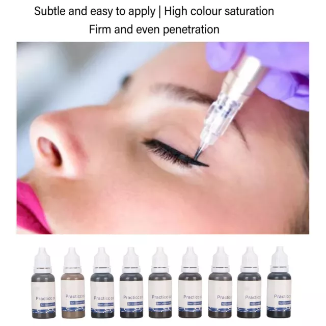 9 Colors Semi Permanent Makeup Tattoo Ink 135ml Professional Microblading GFL