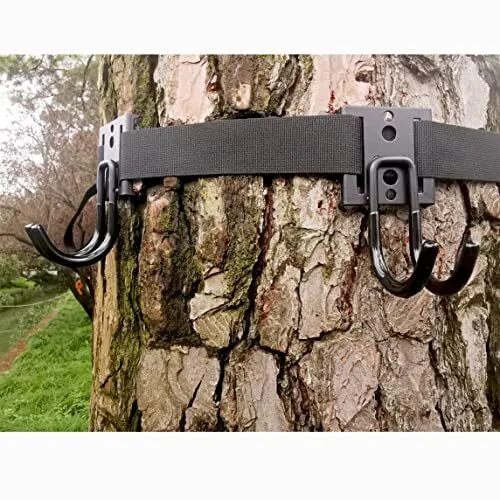 TREESTAND STRAP GEAR Hangers with Large Hooks for Hunting, Camping, Hiking  £11.28 - PicClick UK