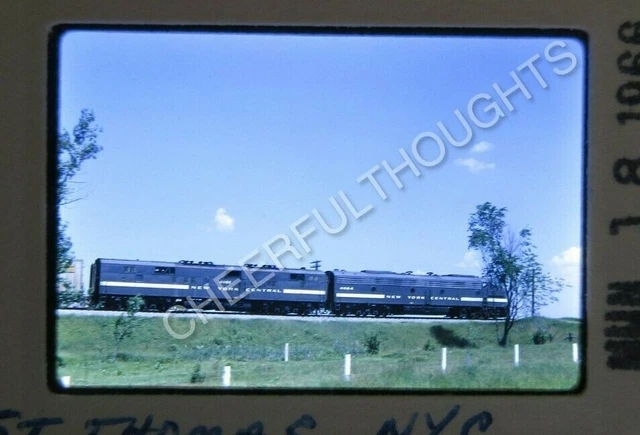 Original '66 Kodachrome Slide NYC New York Central 4101-4064 E8A-E7B       28Z49