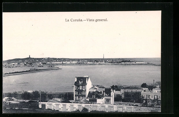 La Coruna, Vista general, Ansichtskarte