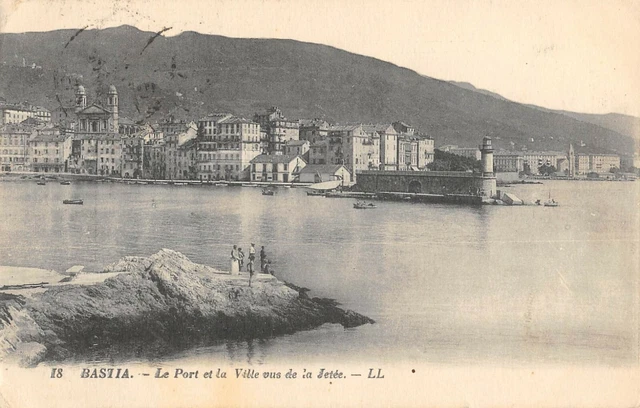 Carte Postale Ancienne Corse – Bastia La Gare – Années 1900 – Scène De Vie