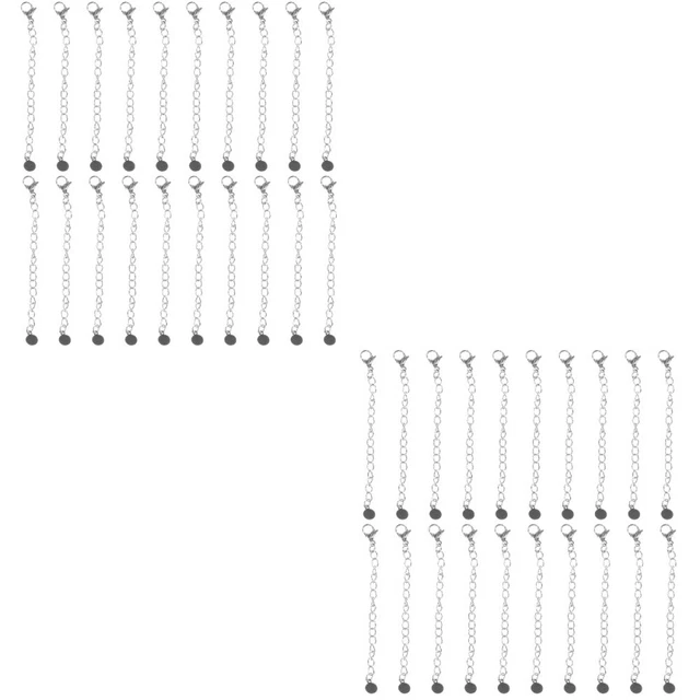 40 piezas Cadenas extensoras hágalo usted mismo Pulseras Fabricación Cadenas Joyería Cadenas HÁGALO USTED MISMO Material