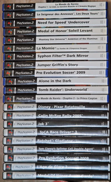 Lot De 8 Jeux PS2 Dont Need For Speed - État Correct, Jeux De Voiture