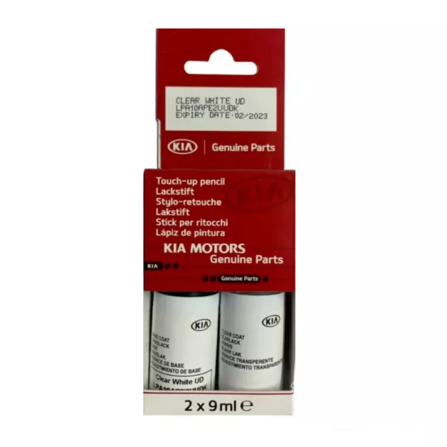 Kit Stick Ritocco Vernice Clear White Pennello Color Kia Originale Lpa10Ape2Uudk