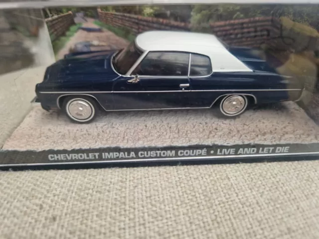 CHEVROLET IMPALA CUSTOM COUPE LIVE AND LET DIE James Bond Car Collection #109