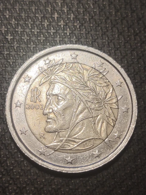 RARE PIÈCE DE 2 euros Italie 2002 dante alighieri EUR 800,00 - PicClick FR