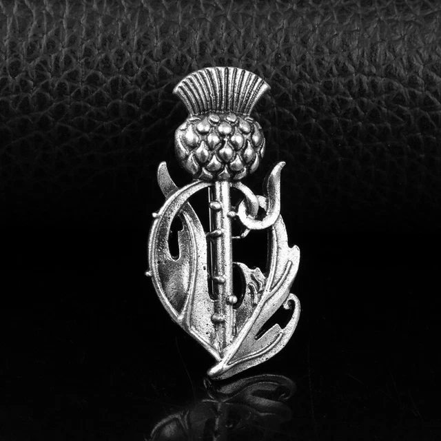 Broche Couronne De Chardon En Argent Style Vintage - Cadeau Celtique écossais - Neuf Avec étiquette